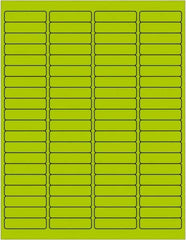 Tape Logic - 1/2" Long, Fluorescent Green Paper Laser Label - For Laser Printers - Benchmark Tooling