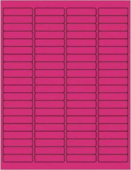 Tape Logic - 1/2" Long, Fluorescent Pink Paper Laser Label - For Laser Printers - Benchmark Tooling