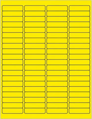 Tape Logic - 1/2" Long, Fluorescent Yellow Paper Laser Label - For Laser Printers - Benchmark Tooling