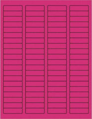 Tape Logic - 1-3/4" Long, Fluorescent Pink Paper Laser Label - For Laser Printers - Benchmark Tooling