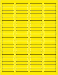 Tape Logic - 1-3/4" Long, Fluorescent Yellow Paper Laser Label - For Laser Printers - Benchmark Tooling