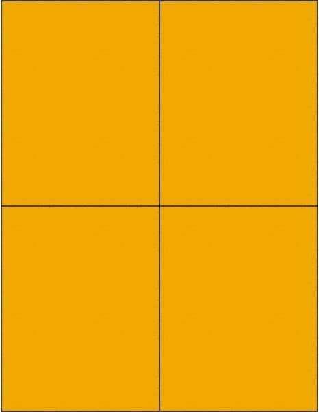 Tape Logic - 5-1/2" Long, Fluorescent Orange Paper Laser Label - For Laser Printers - Benchmark Tooling