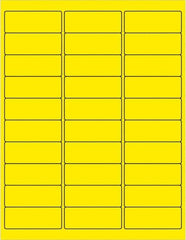 Tape Logic - 2-5/8" Long, Fluorescent Yellow Paper Laser Label - For Laser Printers - Benchmark Tooling