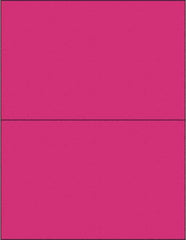 Tape Logic - 8-1/2" Long, Fluorescent Pink Paper Laser Label - For Laser Printers - Benchmark Tooling