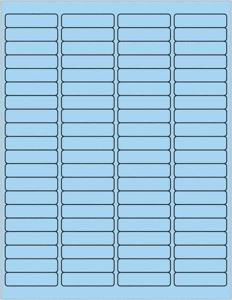 Tape Logic - 1/2" Long, Pastel Blue Paper Laser Label - For Laser Printers - Benchmark Tooling