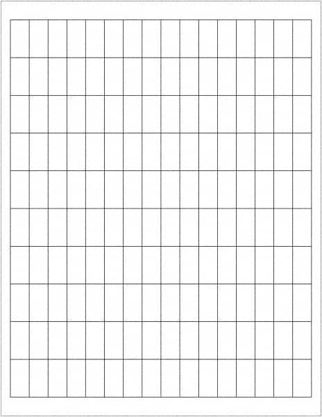 Tape Logic - 1" Long, White Paper Laser Label - For Laser Printers - Benchmark Tooling