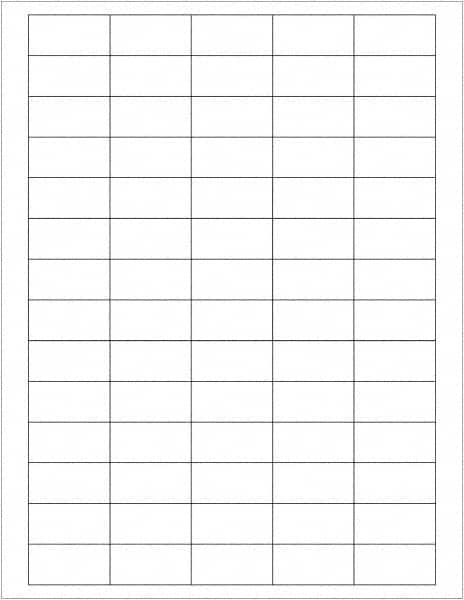 Tape Logic - 1-1/2" Long, White Paper Laser Label - For Laser Printers - Benchmark Tooling