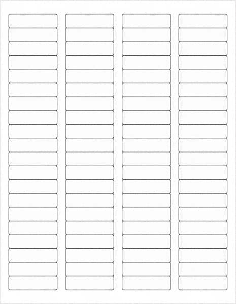 Tape Logic - 1-3/4" Long, Clear Paper Laser Label - For Laser Printers - Benchmark Tooling