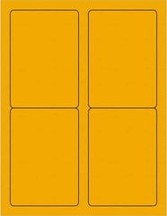 Tape Logic - 5" Long, Fluorescent Orange Paper Laser Label - For Laser Printers - Benchmark Tooling