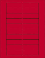 Tape Logic - 3" Long, Fluorescent Red Paper Laser Label - For Laser Printers - Benchmark Tooling