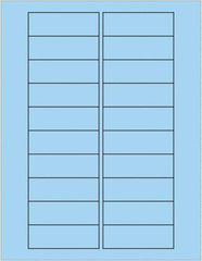 Tape Logic - 3" Long, Pastel Blue Paper Laser Label - For Laser Printers - Benchmark Tooling