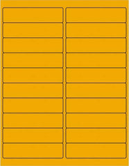 Tape Logic - 4" Long, Fluorescent Orange Paper Laser Label - For Laser Printers - Benchmark Tooling