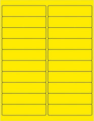 Tape Logic - 4" Long, Fluorescent Yellow Paper Laser Label - For Laser Printers - Benchmark Tooling