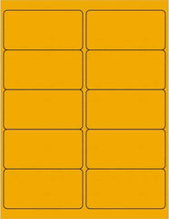 Tape Logic - 4" Long, Fluorescent Orange Paper Laser Label - For Laser Printers - Benchmark Tooling