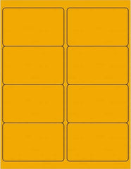 Tape Logic - 4" Long, Fluorescent Orange Paper Laser Label - For Laser Printers - Benchmark Tooling