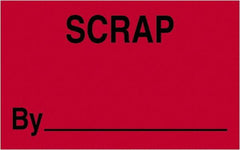 Tape Logic - 2" Long, Fluorescent Red Paper Shipping Label - For Multi-Use - Benchmark Tooling