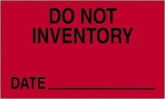 Tape Logic - 5" Long, Fluorescent Red Paper Shipping Label - For Multi-Use - Benchmark Tooling