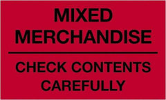 Tape Logic - 5" Long, Fluorescent Red Paper Shipping Label - For Multi-Use - Benchmark Tooling