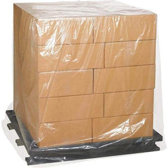 Made in USA - 68" Long x 65" Wide x 82" High Pallet Cover - Clear, Case, 25 Piece - Benchmark Tooling