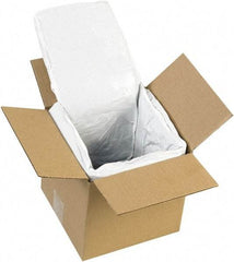 Made in USA - 6" Long x 6" Wide x 6" High x 1" Thick Box Liner - White, Case - Benchmark Tooling