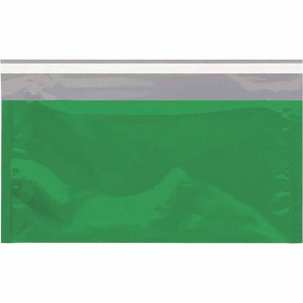 Value Collection - 10-1/4" Long x 6-1/4" Wide Peel-Off Self-Seal Metallic Mailer - Green - Benchmark Tooling