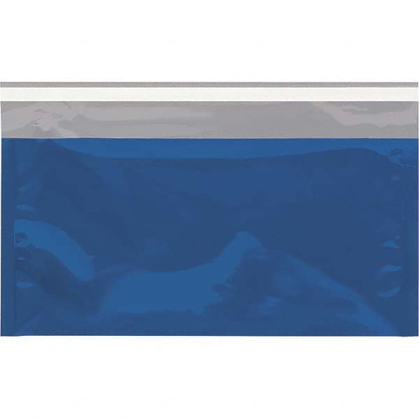 Value Collection - 10-1/4" Long x 6-1/4" Wide Peel-Off Self-Seal Metallic Mailer - Blue - Benchmark Tooling