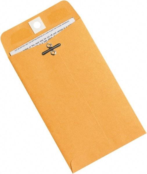 Made in USA - 6-3/8" Long x 4" Wide Clasp Kraft Catalog Envelope - Kraft - Benchmark Tooling