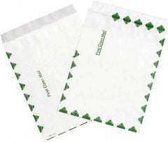 Dupont - 12" Long x 9" Wide Peel-Off Self-Seal Tyvek Flat Catalog Envelopes - White/Green - Benchmark Tooling