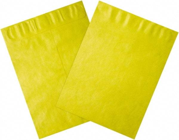 Dupont - 15-1/2" Long x 12" Wide Peel-Off Self-Seal Tyvek Flat Catalog Envelopes - Yellow - Benchmark Tooling