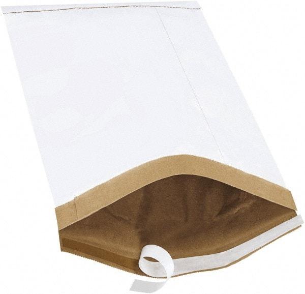 Made in USA - 16" Long x 10-1/2" Wide Peel-Off Self-Seal Padded Mailer - White - Benchmark Tooling