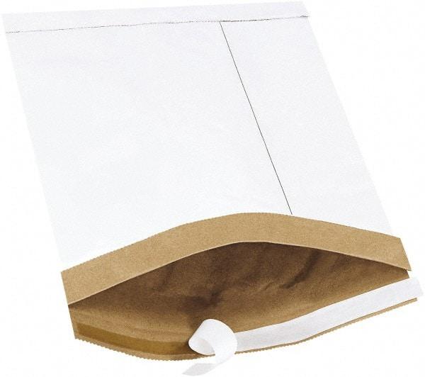 Made in USA - 12" Long x 8-1/2" Wide Peel-Off Self-Seal Padded Mailer - White - Benchmark Tooling