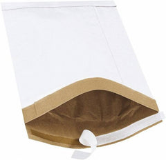 Made in USA - 14-1/2" Long x 9-1/2" Wide Peel-Off Self-Seal Padded Mailer - White - Benchmark Tooling