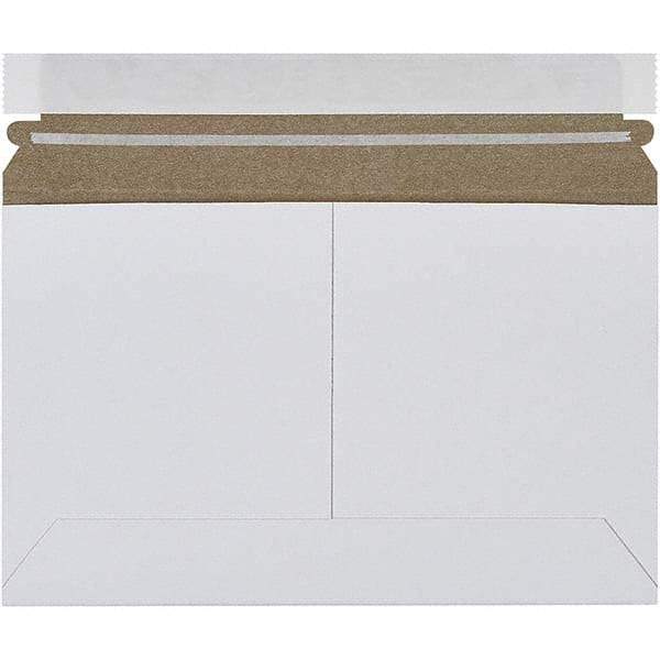 Made in USA - 6" Long x 9" Wide Peel-Off Self-Seal Flat Mailer - White - Benchmark Tooling