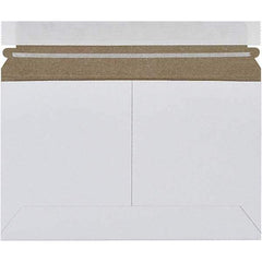 Made in USA - 6" Long x 9" Wide Peel-Off Self-Seal Flat Mailer - White - Benchmark Tooling