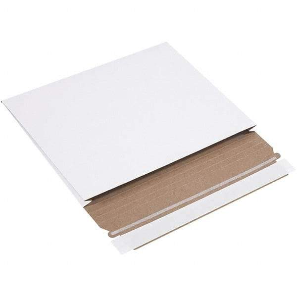 Made in USA - 7-3/4" Long x 10" Wide Peel-Off Self-Seal Flat Mailer - White - Benchmark Tooling