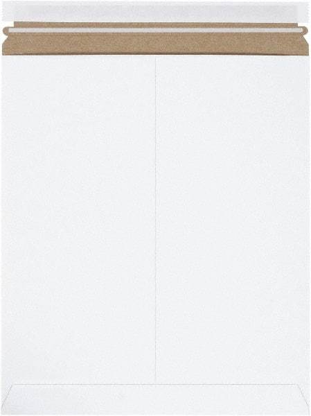 Made in USA - 15" Long x 12-3/4" Wide Peel-Off Self-Seal Flat Mailer - White - Benchmark Tooling