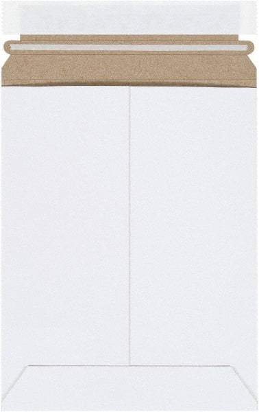 Made in USA - 9" Long x 7" Wide Peel-Off Self-Seal Flat Mailer - White - Benchmark Tooling