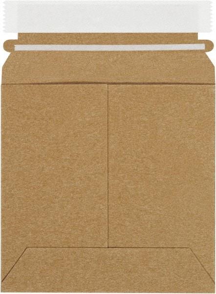 Made in USA - 6" Long x 6" Wide Peel-Off Self-Seal Flat Mailer - Kraft - Benchmark Tooling