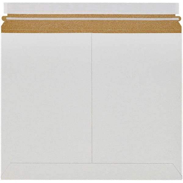 Made in USA - 11" Long x 13-1/2" Wide Peel-Off Self-Seal Flat Mailer - White - Benchmark Tooling