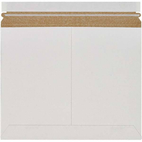 Made in USA - 9-3/4" Long x 12-1/4" Wide Peel-Off Self-Seal Flat Mailer - White - Benchmark Tooling