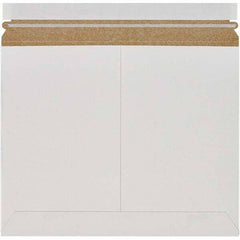 Made in USA - 9-3/4" Long x 12-1/4" Wide Peel-Off Self-Seal Flat Mailer - White - Benchmark Tooling