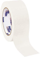 Tape Logic - 2" Wide x 60 Yd Long White Crepe Paper Masking Tape - 4.9 mil Thick - Benchmark Tooling