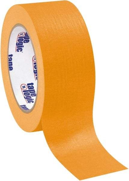 Tape Logic - 2" Wide x 60 Yd Long Orange Crepe Paper Masking Tape - 4.9 mil Thick - Benchmark Tooling