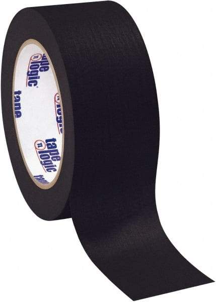 Tape Logic - 2" Wide x 60 Yd Long Black Crepe Paper Masking Tape - 4.9 mil Thick - Benchmark Tooling