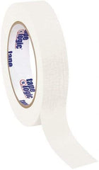 Tape Logic - 1" Wide x 60 Yd Long White Crepe Paper Masking Tape - 4.9 mil Thick - Benchmark Tooling