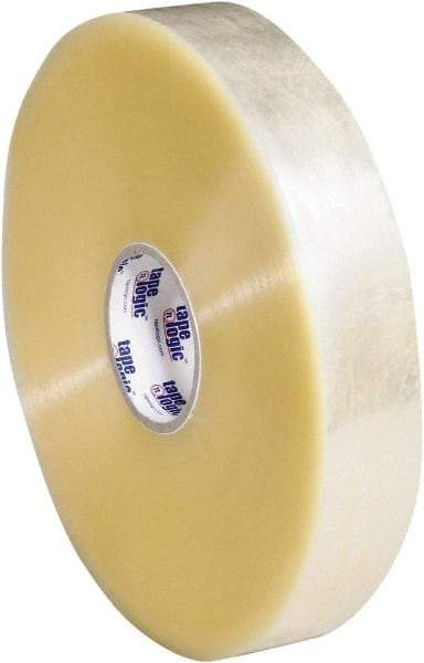 Tape Logic - 2" x 1,000 Yd Clear Hot Melt Adhesive Packaging Tape - Polypropylene Film Backing, 2.5 mil Thick, 36 Lb Tensile Strength - Benchmark Tooling