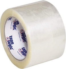 Tape Logic - 3" x 110 Yd Clear Hot Melt Adhesive Packaging Tape - Polypropylene Film Backing, 2.2 mil Thick - Benchmark Tooling