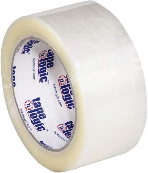 Tape Logic - 2" x 110 Yd Clear Hot Melt Adhesive Packaging Tape - Polypropylene Film Backing, 1.6 mil Thick, 26 Lb Tensile Strength - Benchmark Tooling