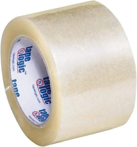 Tape Logic - 3" x 110 Yd Clear Acrylic Adhesive Packaging Tape - Polypropylene Film Backing, 2 mil Thick, 20 Lb Tensile Strength - Benchmark Tooling