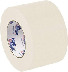 Tape Logic - 3" x 60 Yd Natural White Rubber Adhesive Packaging Tape - Paper Backing, 8 mil Thick - Benchmark Tooling